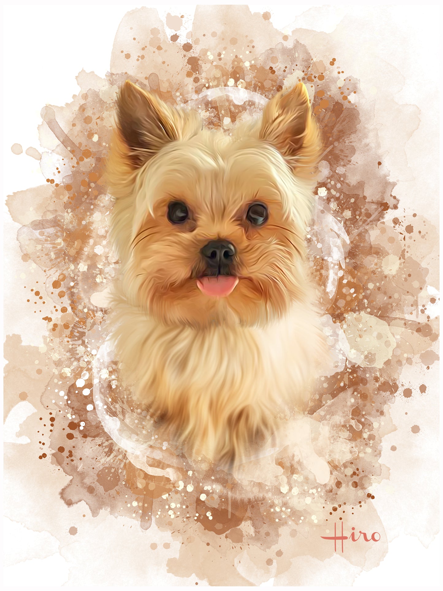 WATERCOLOR PORTRAIT - PETS - FAMILY PORTRAIT